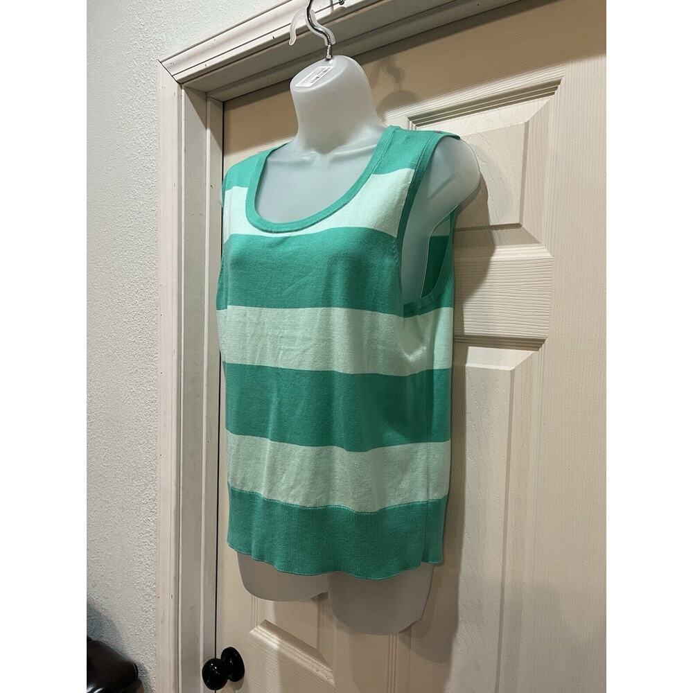 Talbots Charming Shell Two Tone Stripe Size L - image 2